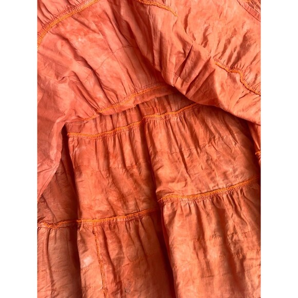 Vtg Bill Blass 100% Cotton Denim and Lace Tiered Fabric Skirt Size 6 - Picture 5 of 8